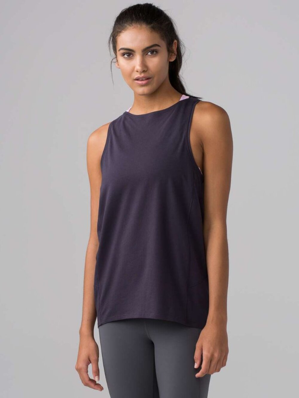 Lululemon Back In Action Tank - 8/10 Boysenberry